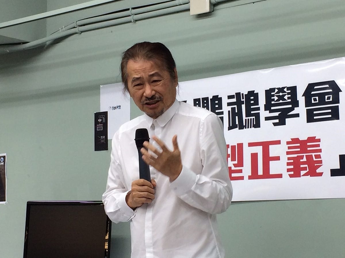 施明德19日上午激動批評，宋楚瑜說要落實轉型正義是「請鬼拿藥單」、「是要羞辱誰」？圖：符芳碩/攝