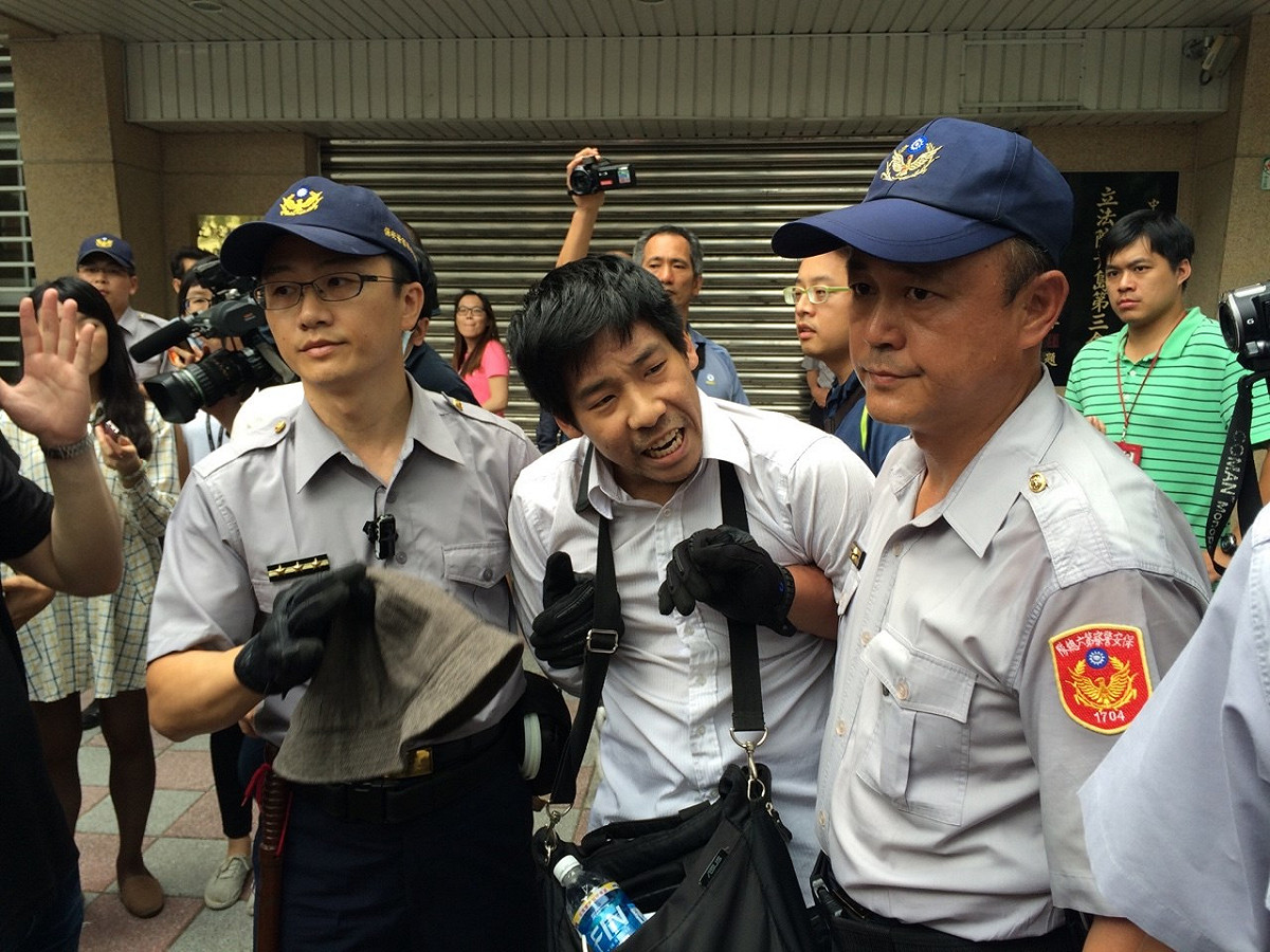 王奕凱遭逮捕。圖：符芳碩/攝
