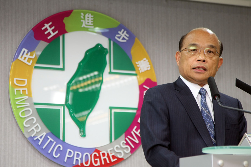 民進黨主席蘇貞昌表示將在國會對馬總統提出彈劾案，引來正反意見。圖：中央社資料照片