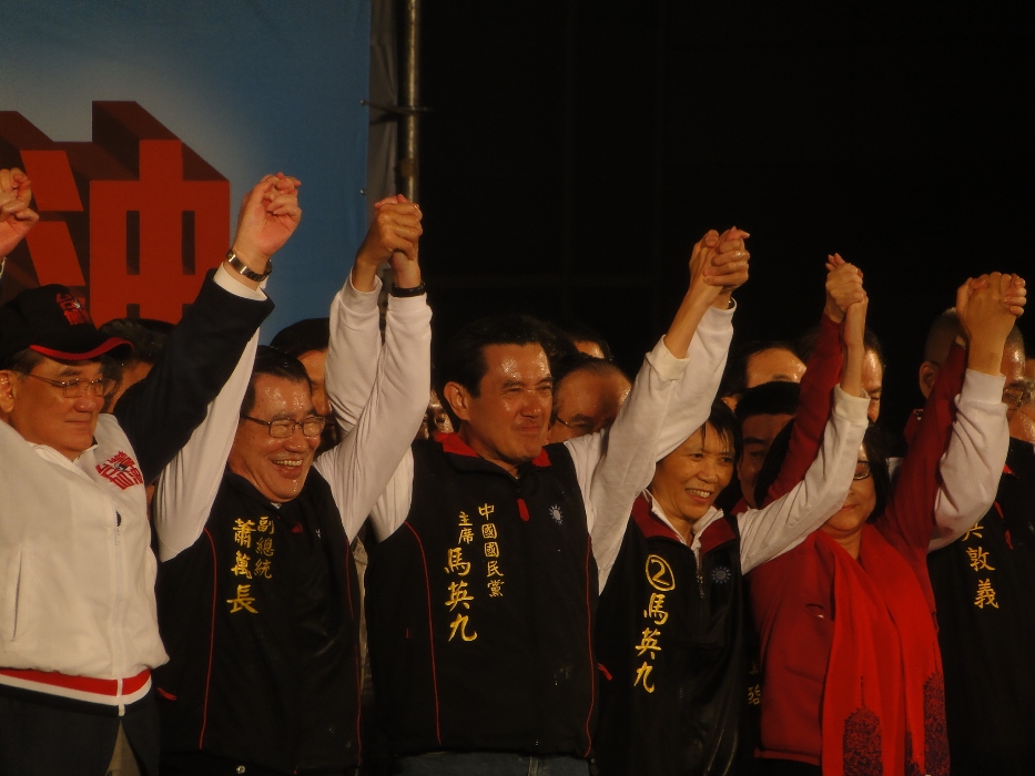 馬英九總統發表公開講話指出，「我們贏了，這是人民的勝利」。圖片：謝莉慧/攝