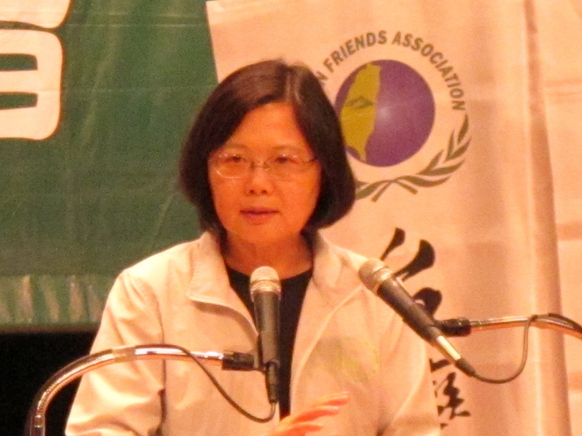 民進黨主席暨總統參選人蔡英文14日出席台灣之友會舉辦的會議。圖：林朝億/攝