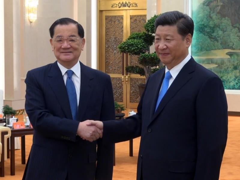 連戰辦公室主任丁遠超4日指出，連戰曾當面向習近平提到「中華民國存在是事實，而且是兩岸資產」。圖：中央社資料照片