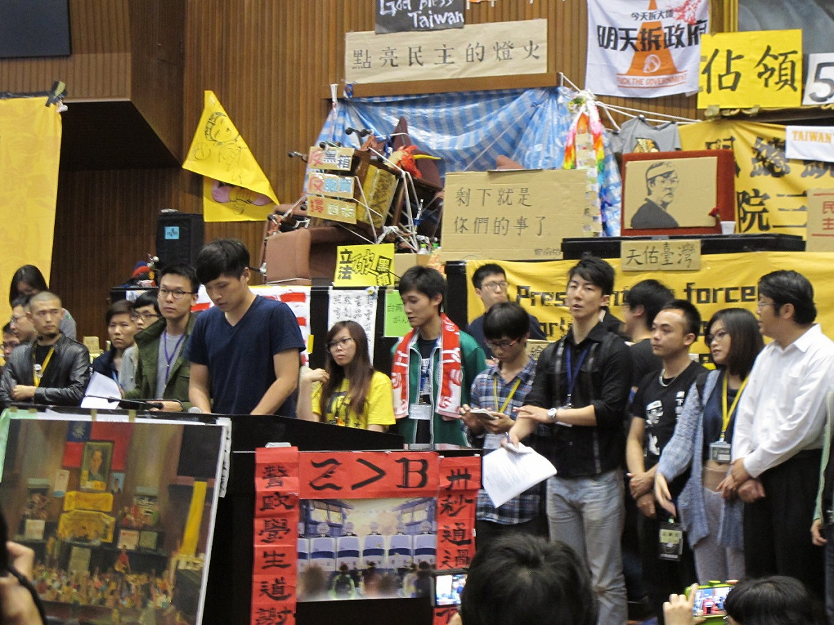 太陽花學運將於明晚正式結束佔領議場24天活動。圖：新頭殼資料庫