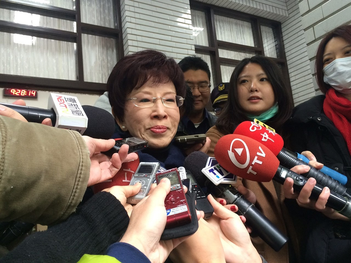 立法院副院長洪秀柱17日接受媒體聯訪。圖：符芳碩/攝