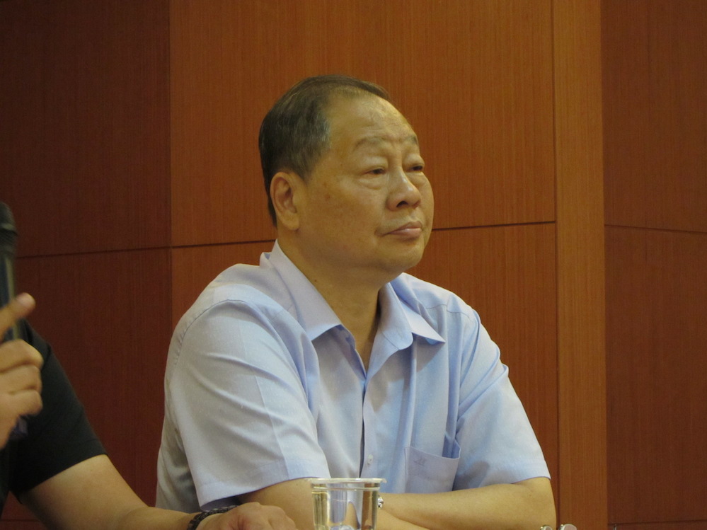 針對洪秀柱學歷風波，競選團隊24日安排洪秀柱當年的同班同學、國立台灣體育大學副校長張思敏現身說法。圖：邱珮文/攝