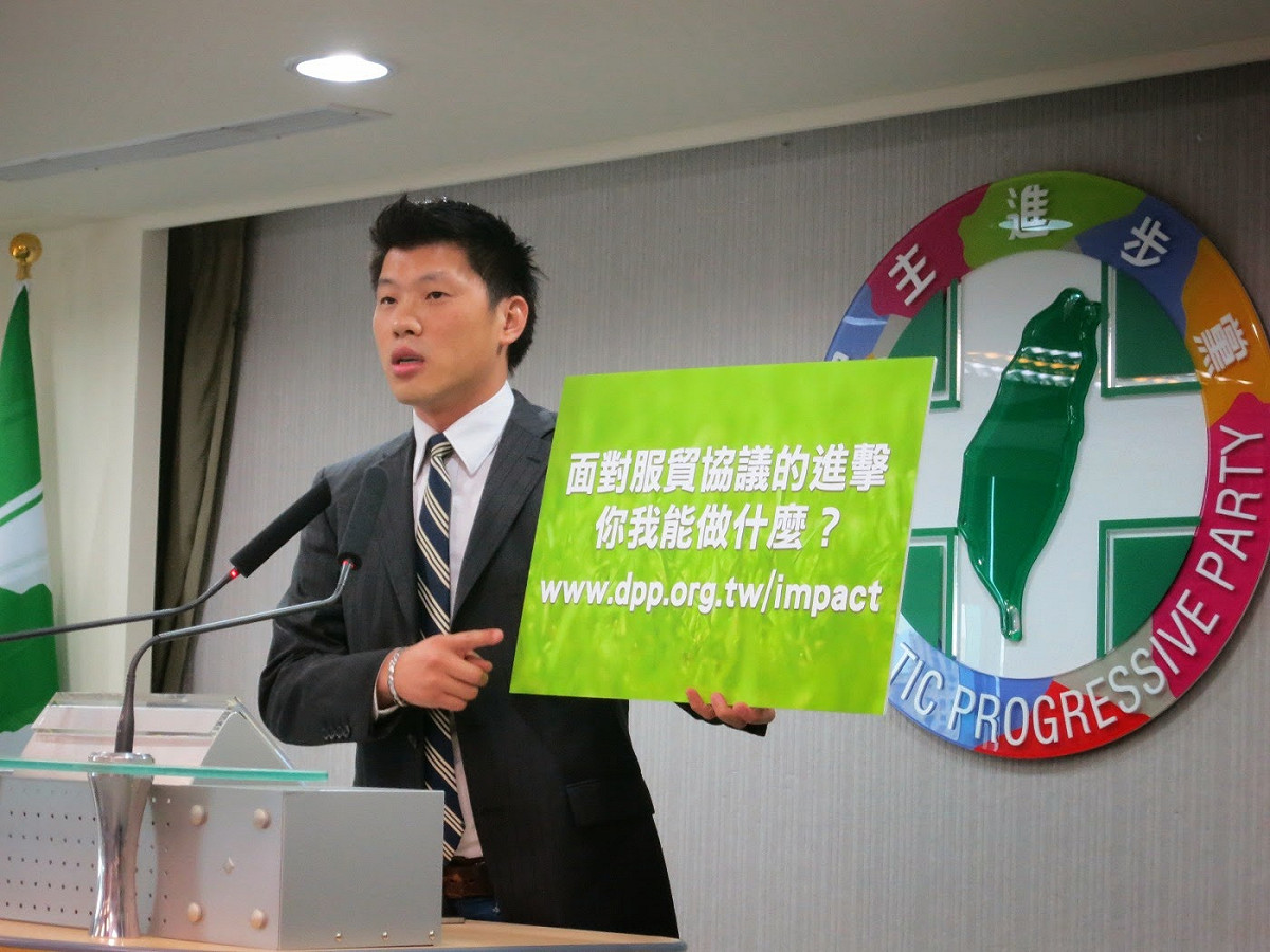 民進黨發言人王閔生22日要求中國時報更正2則不實報導。圖：新頭殼資料照片