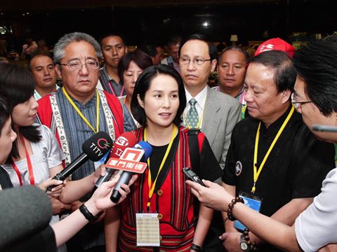 針對赴中國觀看閱兵挨批，無黨籍立委高金素梅4日表示，「限制台灣原住民族交朋友，就是限制台灣原住民族的發展」。圖：翻攝自高金素梅臉書