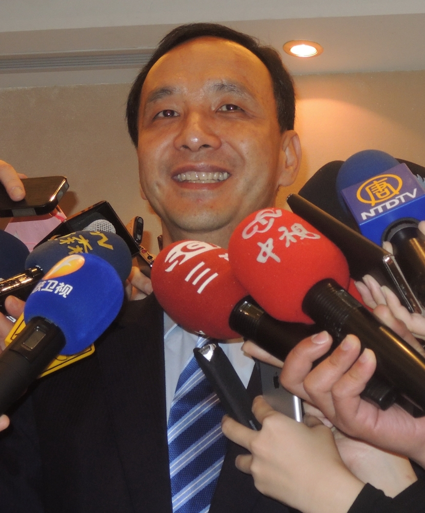 對於朱習會舉行的可能性，國民黨主席、新北市長朱立倫今(10)天表示，還未討論，這需要黨對黨的協商。圖：邱珮文/攝