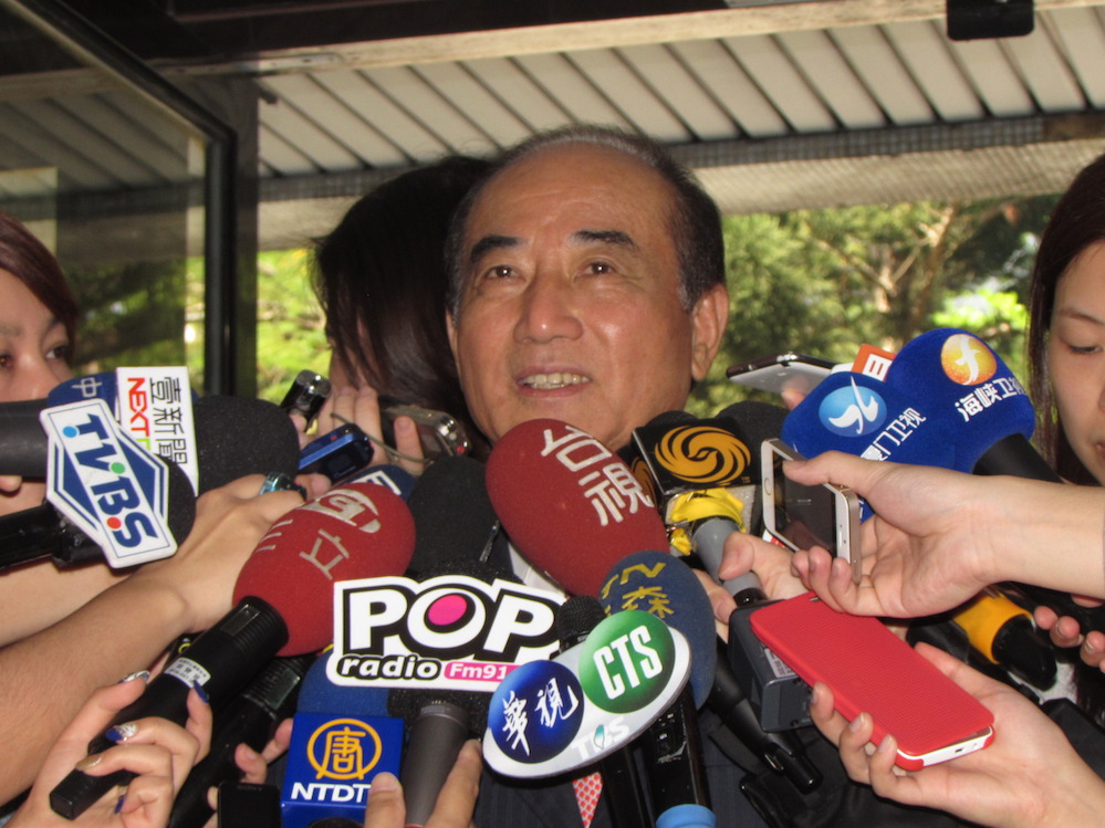 立法院長王金平今(2)天受邀至台北科技大學演講，否認會有「重大宣布」。圖：邱珮文/攝