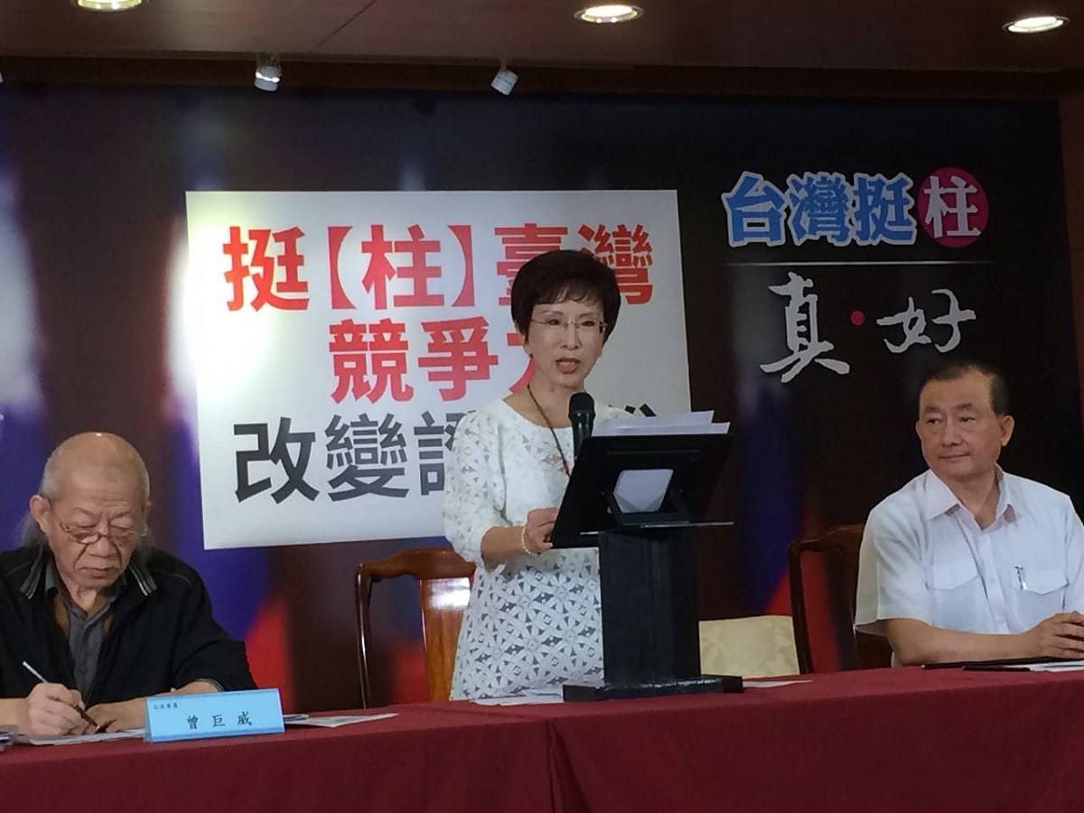 針對洪秀柱提出的證所稅改革，社民黨批評，根本是假改革真廢除。圖：符芳碩/攝