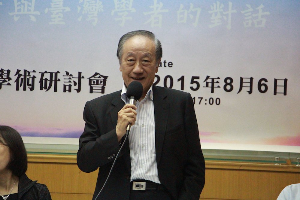 新黨黨主席郁慕明6日在出席「琉球：東亞和平的鎖匙」研討會中表示，琉球地位未定，更鼓勵琉球人要努力爭取自己的國際地位。圖：劉彥彤/攝