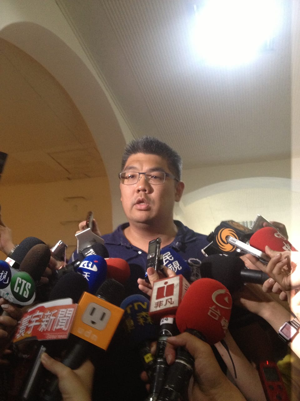 國民黨中常委連勝文今(11)天對王金平遭撤銷黨籍一事表示，中華民國不是大民王朝，不應未審先判圖：施懿倫/攝