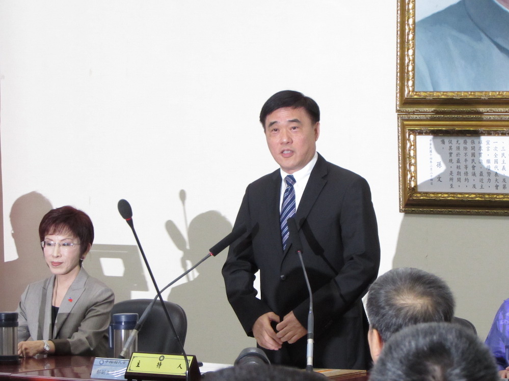 國民黨副主席郝龍斌26日在臉書表示，面對黨內許多勸進選立委的聲音，他不拒戰、也不懼戰。圖：新頭殼資料照片