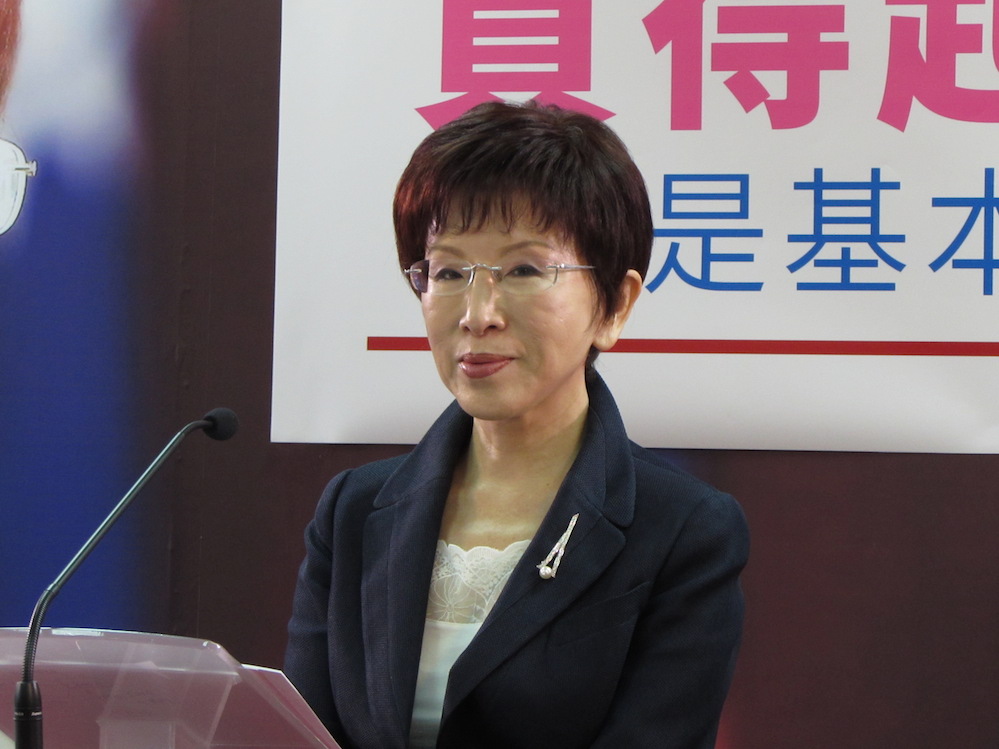 國民黨總統參選人洪秀柱辦公室臨時通知下午4點在國民黨中央11樓的競選總部召開正式記者會。圖：新頭殼資料照片