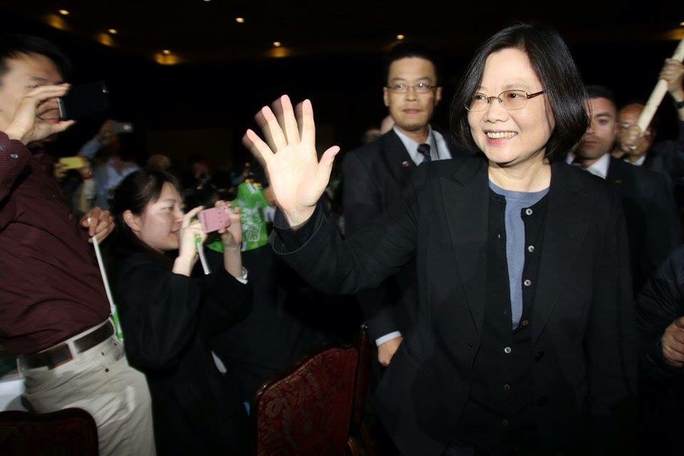 民進黨主席蔡英文31日出席芝加哥台灣僑胞晚宴。圖：民進黨提供