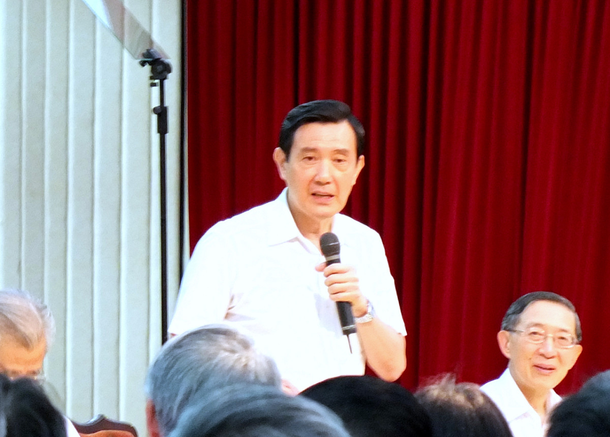 針對南海議題，總統馬英九24日表示，他雖沒有計畫登太平島，但不排除未來會去。圖：翁嫆琄/攝。