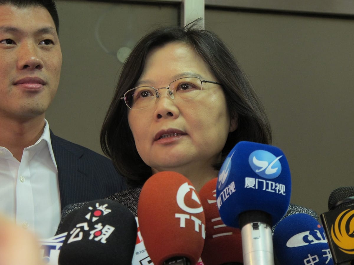 民進黨主席暨總統參選人蔡英文10日發表觀光政策接受媒體訪問。圖：林朝億/攝