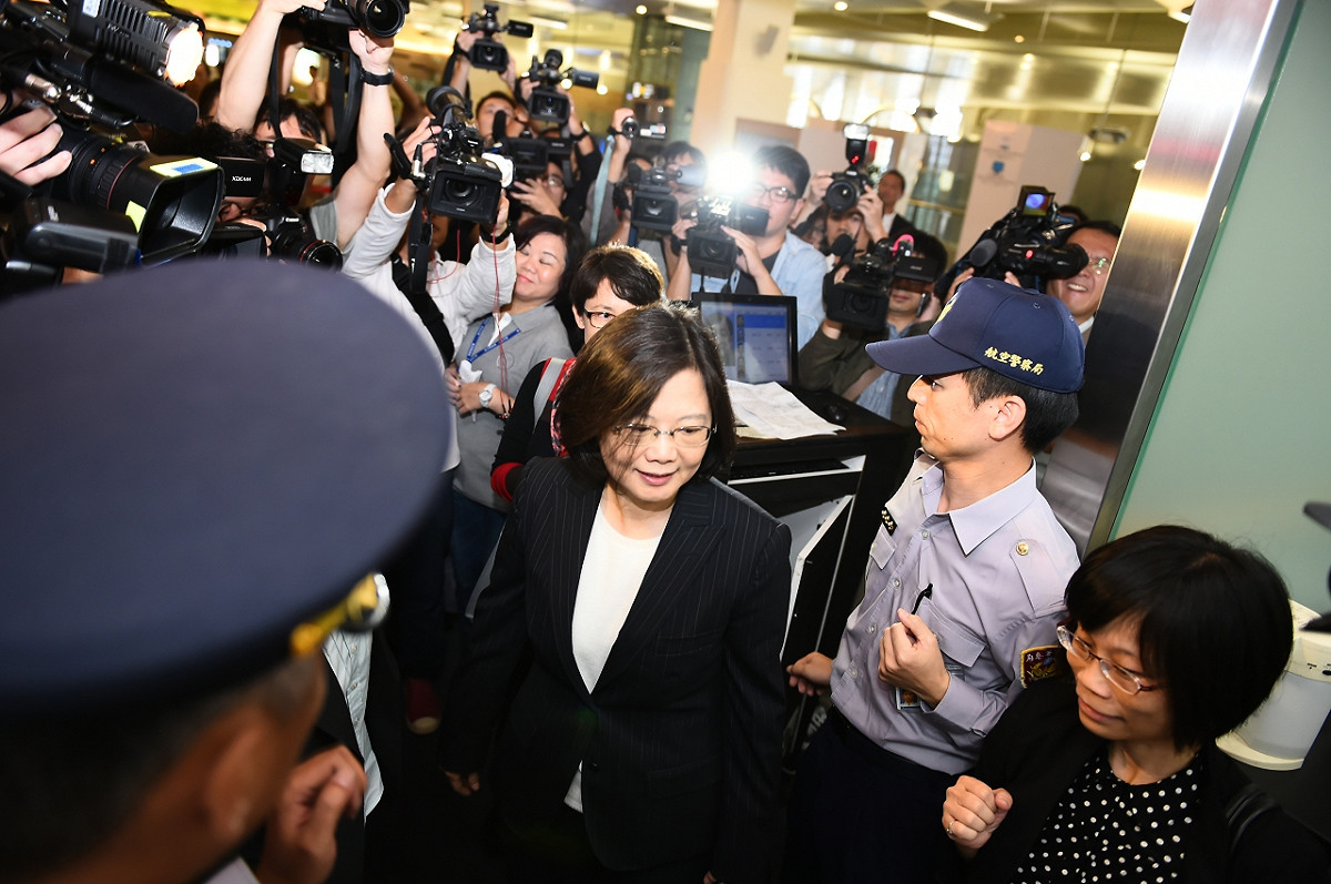 民進黨主席蔡英文6日前往日本訪問，並接受媒體訪問。圖：民進黨提供