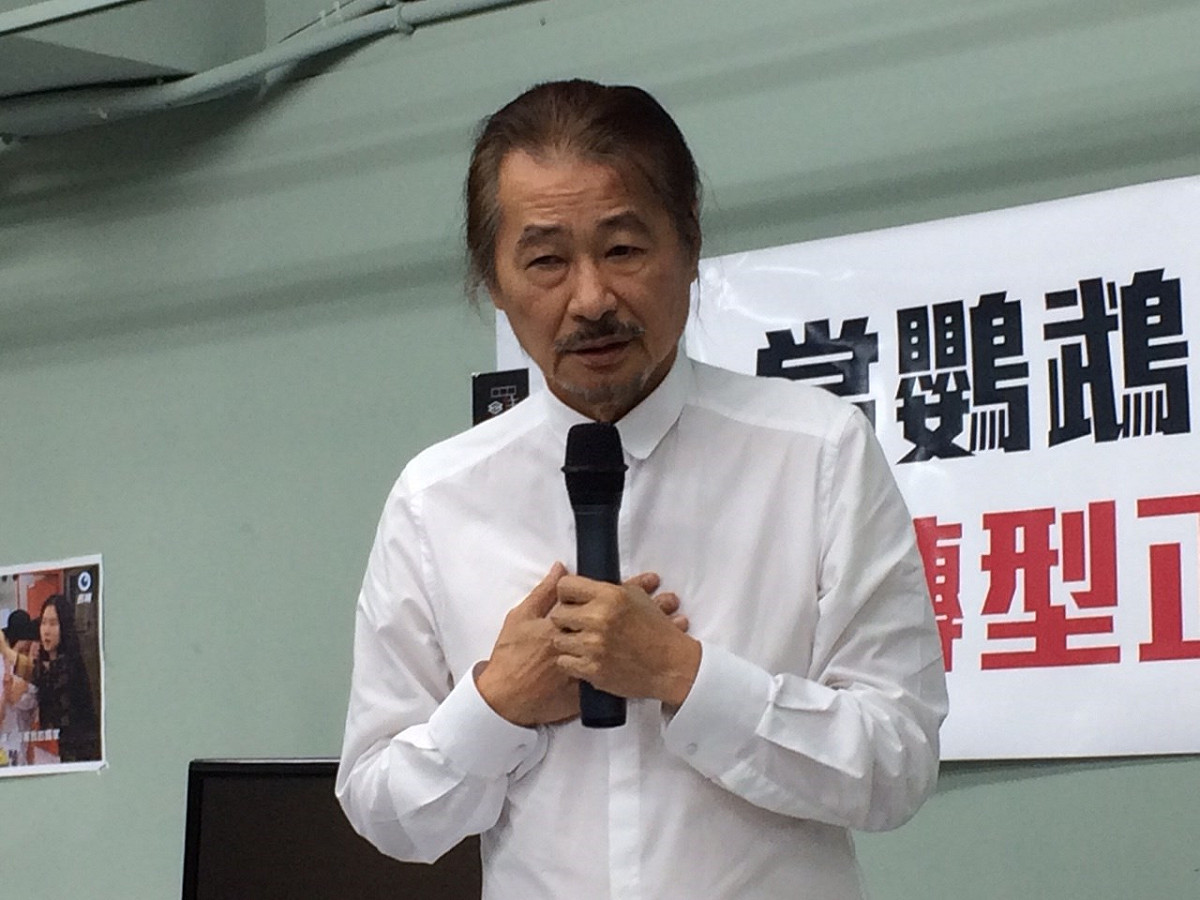 施明德19日上午爆料，宋楚瑜曾和他提過「若洪秀柱出線，我們就可以(參選)」，他痛批，這種投機、欺凌心態，哪裡是領袖氣質？圖：符芳碩/攝
