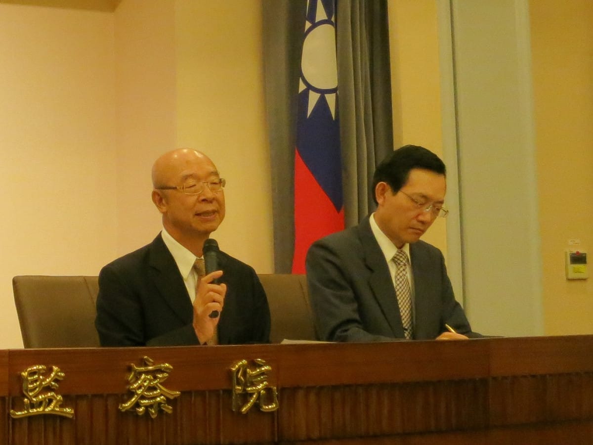 監察院9日通過對於新竹縣五峰鄉長葉賢民等人的彈劾案。圖：林朝億/攝