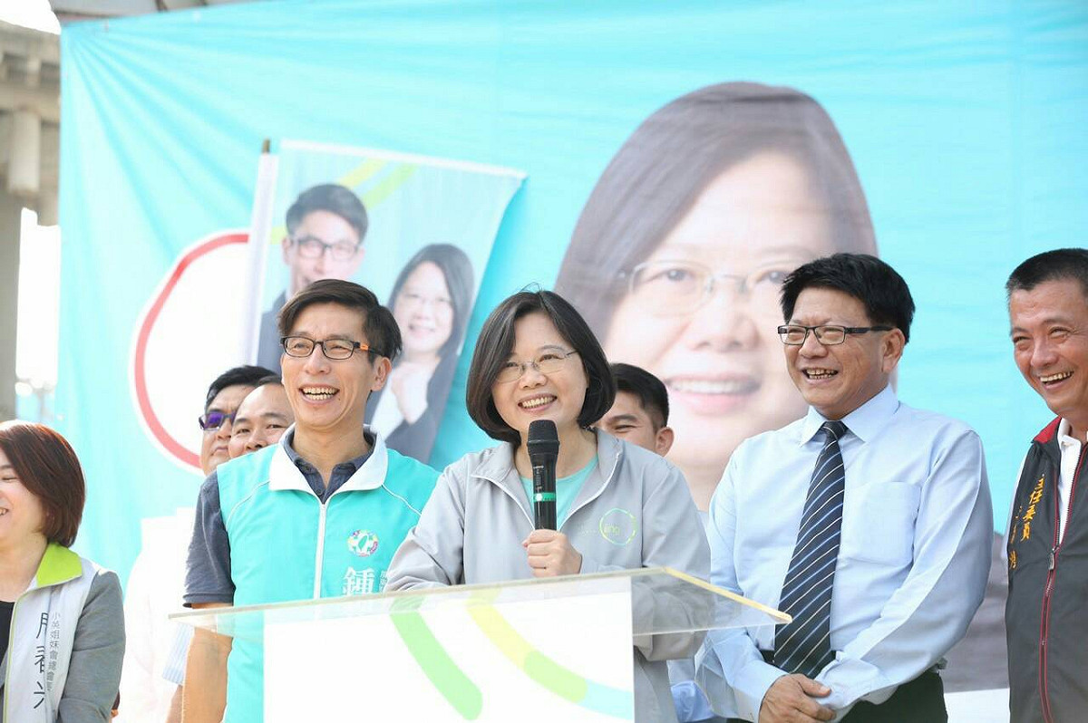 蔡英文6日出席麟洛鄉後援會成立大會。圖：民進黨提供