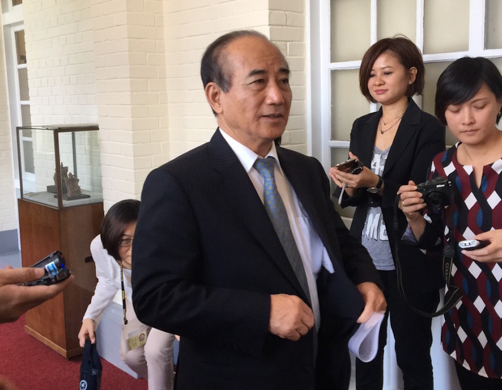 國民黨第9屆不分區立法委員名單出爐後，引發外界不少討論，立法院長王金平23日上午受訪時表示，該疏解就疏解。圖：劉奕霆/攝
