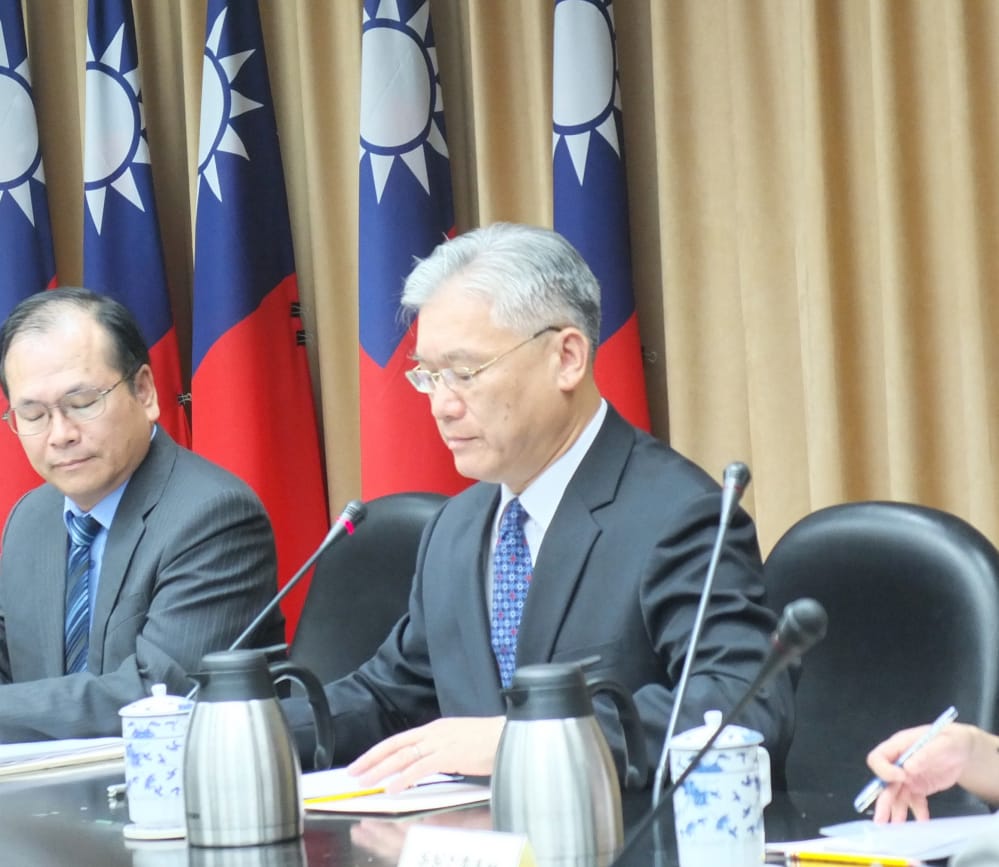 陸委會4日召開記者會表示，民調有8成民眾都同意兩岸領導人會面，但至於該民調是何時做的，則不願意公開任何細節和數據。圖：翁嫆琄/攝