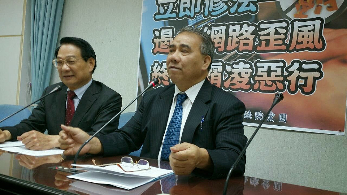 國民黨立委廖國棟14日下午對於「蔡主席總統」的說法表示，只是禮貌的「阿美族幽默」而已。圖：新頭殼資料照片