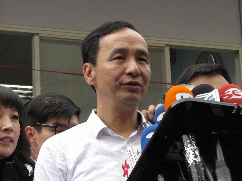 國民黨總統候選人朱立倫9日表示，台灣最偉大的力量就是沈默的力量。圖：邱珮文/攝