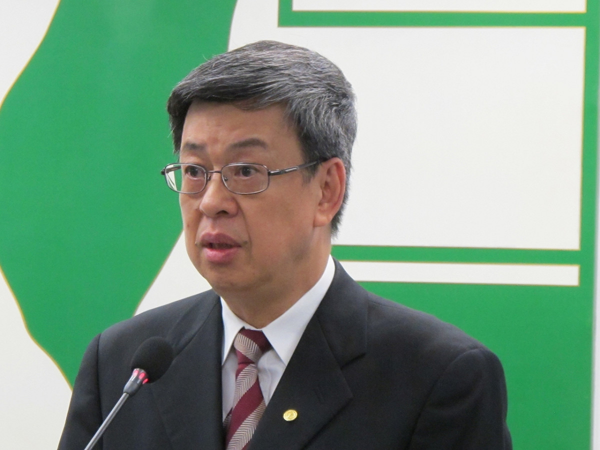 前中研院副院長陳建仁18日前往民進黨中常會拜會。圖：林朝億/攝