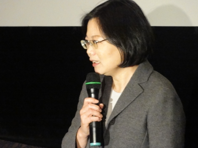 面對雜音，小英呼籲黨內「團結」以面對總統及立委大選。圖片：王鼎鈞/攝