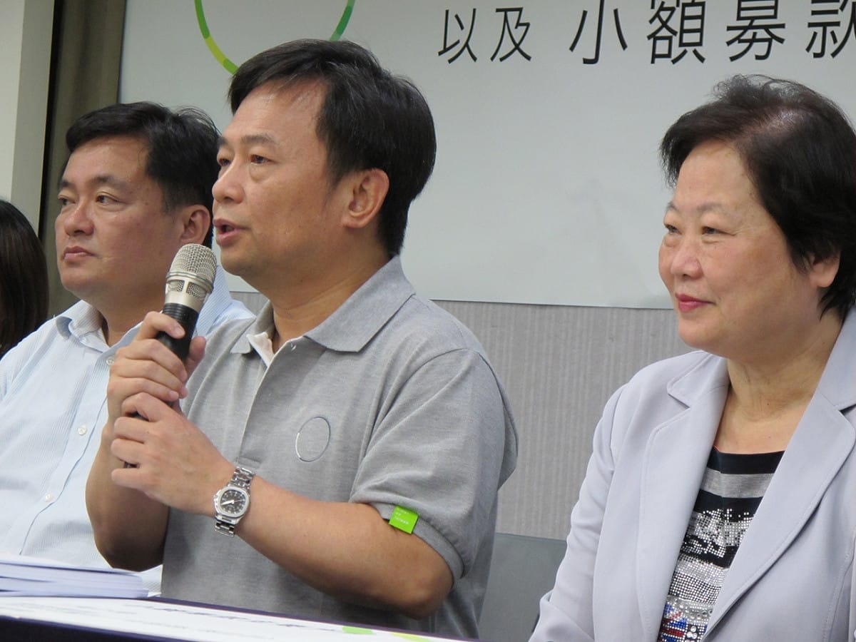 蔡英文競選總部執行總幹事林錫耀17日表示，18場各地募款餐會預計總共將募到4億元。圖：林朝億/攝