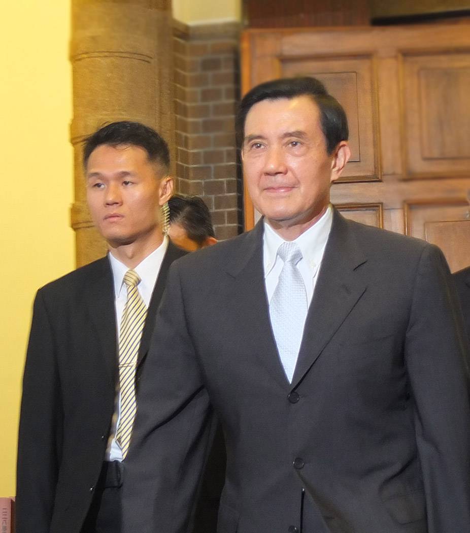 總統馬英九5日再度暗批前總統李登輝，諷刺他只片面解讀「舊金山合約」，忽略其他鐵證如山的史實。圖：翁嫆琄/攝