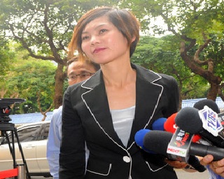 涉貪的行政院前私書長之妻彭愛佳，過去被認為是聲音很大的「立院一姐」。圖片來源：中央社資料照片