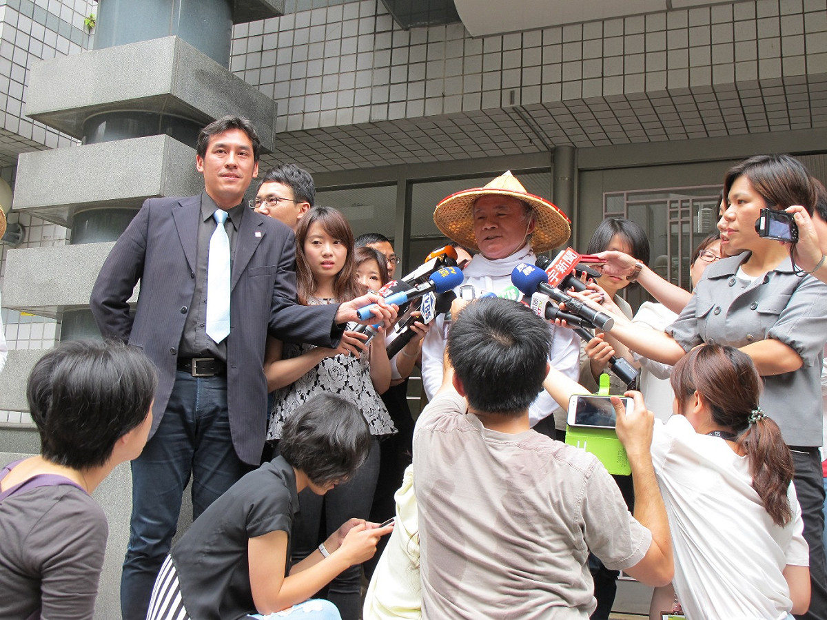 前民進黨主席林義雄4日公開對上次飆中國時報記者一事致歉。圖：林朝億/攝