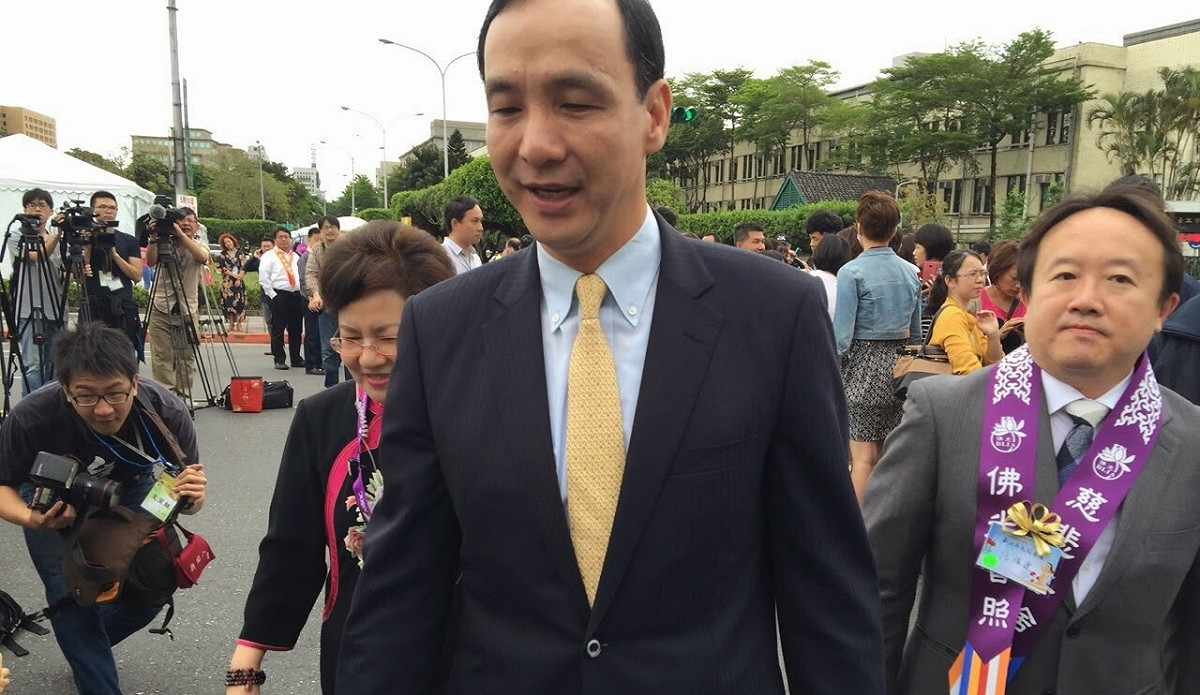 國民黨主席、新北市長朱立倫25日上午出席三重急重症大樓竣工典禮，他在受訪時被問到前衛生署長楊志良連署未過，國民黨內可能只有立法院副院長洪秀柱出線一事時表示，非常謝謝楊志良。圖：新頭殼資料照片