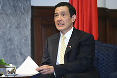 總統馬英九表示，台灣是以觀察員身分、中華台北名義參加世衛，兩岸Minister平起平坐。圖片來源：中央社資料照片