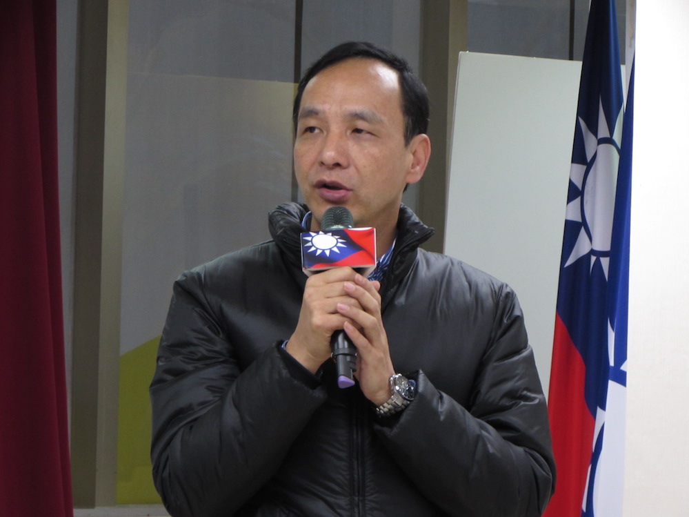 國民黨總統候選人朱立倫17日說，他們也會盡最大努力、爭取選前之夜最好地點。圖：邱珮文/攝