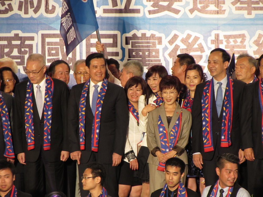 國民黨總統參選人洪秀柱30日出席兩岸台商國民黨後援總會成立大會，會中強調絕不會退選。圖：邱珮文/攝