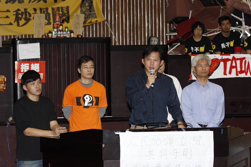 黃國昌表示，他到至今仍反對全面佔領立法院，除了會流血，還會降低社會支持度。圖2之2：新頭殼資料照片