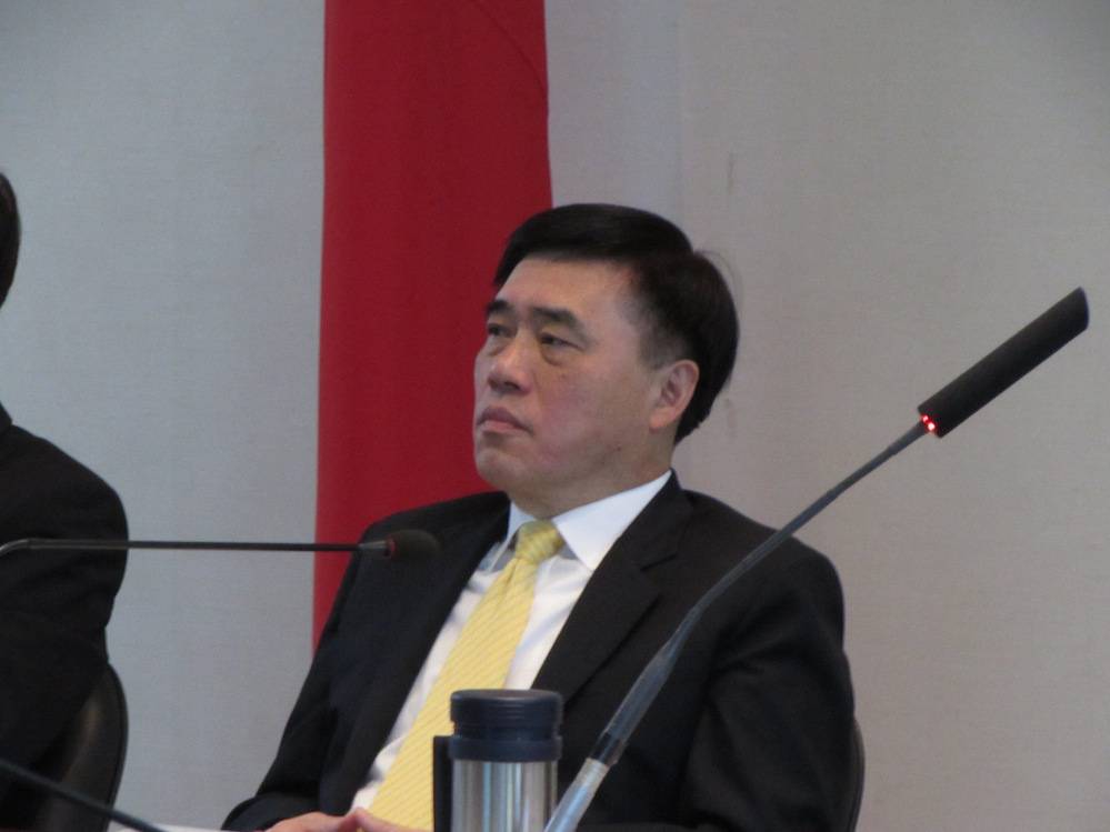 對於親民黨主席宋楚瑜6日上午宣布參選2016總統大選，國民黨副主席郝龍斌受訪時指出，親民黨現在主要的合作對象是民進黨，已經悖離了國民黨和孫中山的理念。圖：新頭殼資料照片