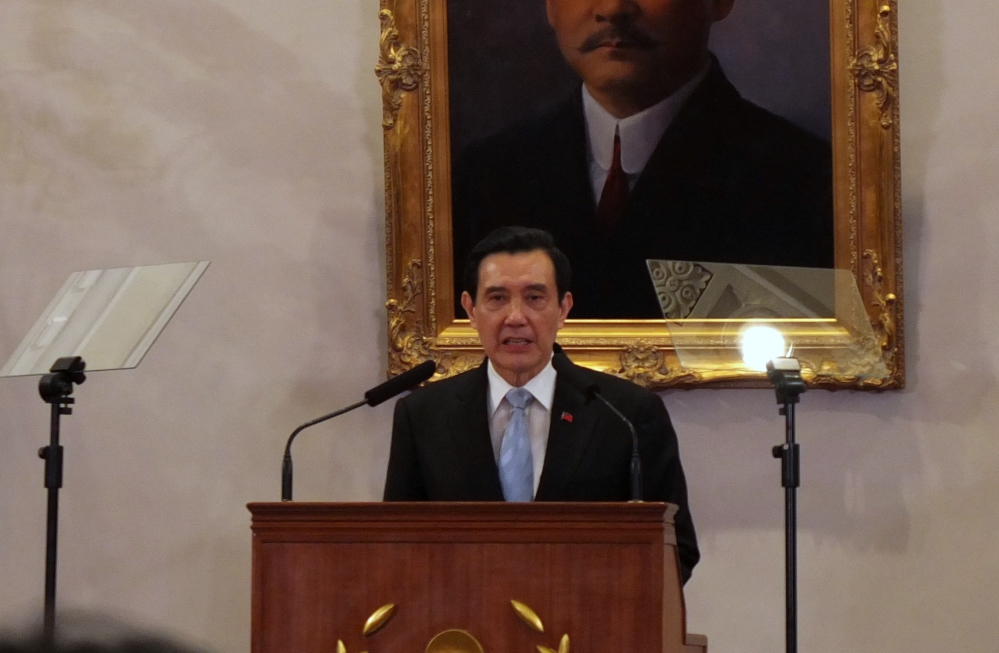 總統馬英九7日將前往新加坡與中國國家主席習近平會面，先於5日上午在總統府舉行國際記者會說明。圖：翁嫆琄/攝
