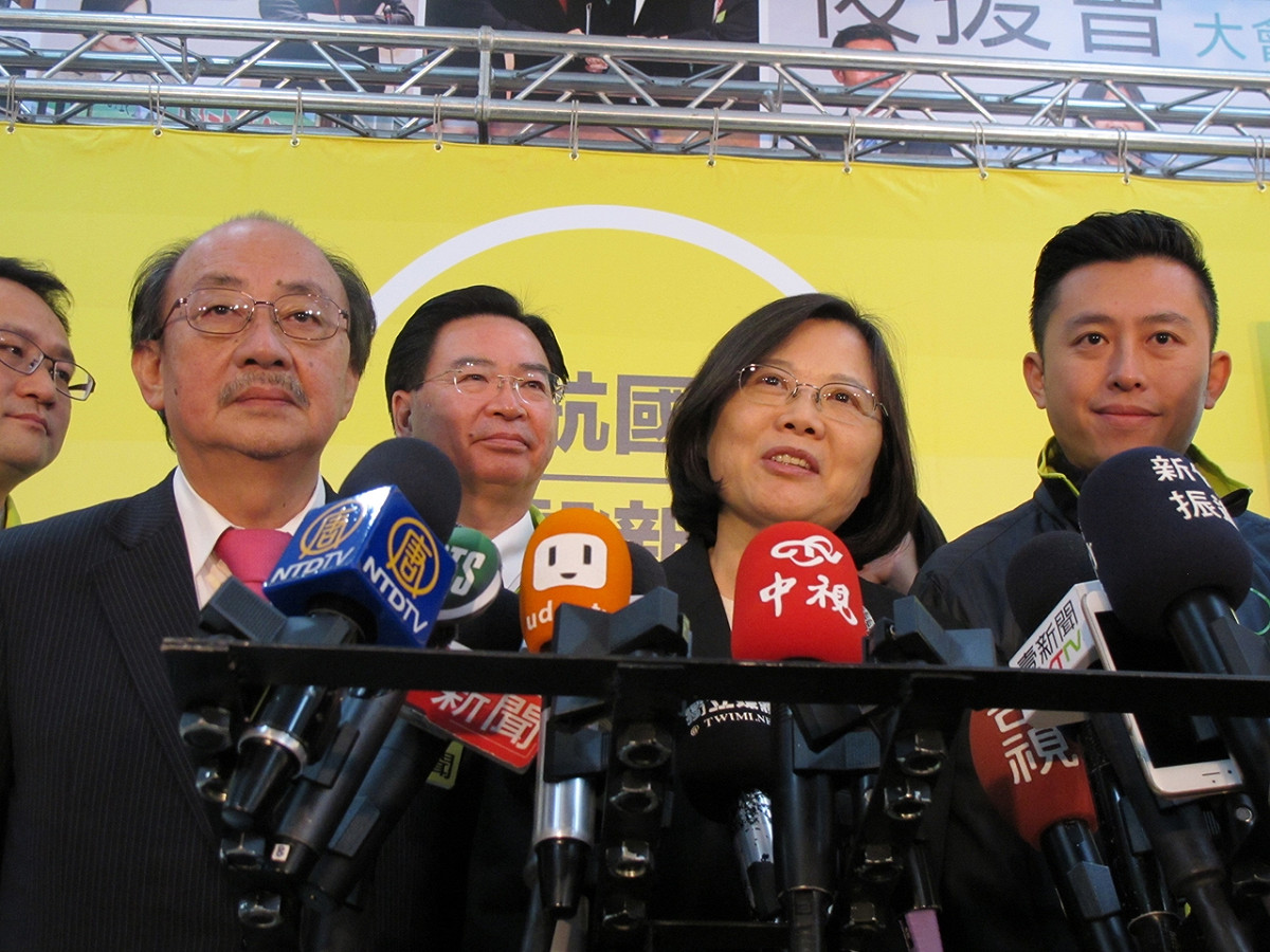 民進黨主席蔡英文16日表示，無法配合國民黨在立法院休會前倉促提出的國會改革。圖：林朝億/攝