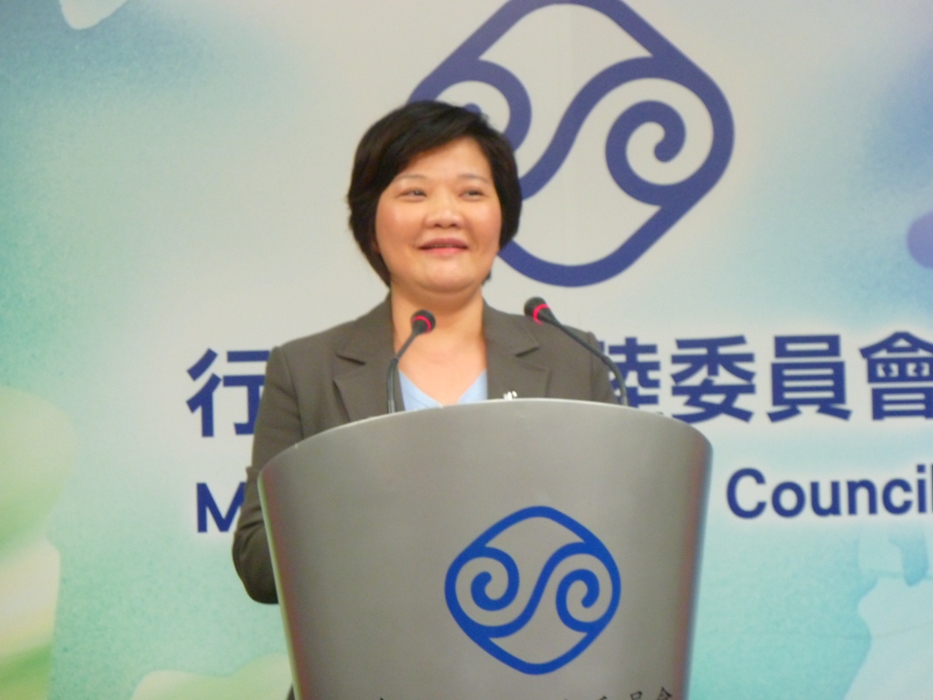 行政院大陸委員會副主委兼發言人吳美紅12日下午表示，兩岸合作申遺問題涉及國際組織和相關部會的權責，前提是兩岸兩會談判一切都要秉持「對等」原則。圖：謝莉慧/攝