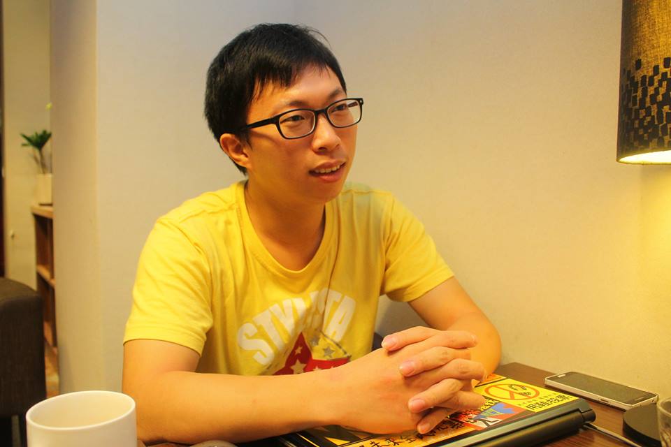 被檢方當成占領政院首謀的的魏揚5日受訪表示，政院事件需要一個共同的療傷過程。圖：林雨佑/攝