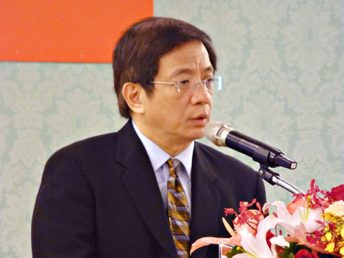 對於媒體提問是否完全沒有辭職的意思？管中閔表示，「我說沒有就一定沒有」，並表示請辭一事「從頭到尾都沒進到我腦海裡」。圖：中央社資料照片