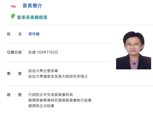 經濟部前專門委員張淑中今（22）日投書媒體，批評經濟部內定前主任秘書周作姍接任的「中小企業信用保證基金」董事長，讓退休的事務官員再領取更優厚公帑，經濟部有自肥、酬庸之嫌。圖：翻攝自中小企業信用保證基金網站