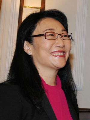 富比世(Forbes)雜誌的最新富豪排行榜統計出爐，台灣由陳文琦、王雪紅（圖）夫婦以68億美元(約新台幣2003億元)資產坐上首富寶座。圖片來源：中央社。