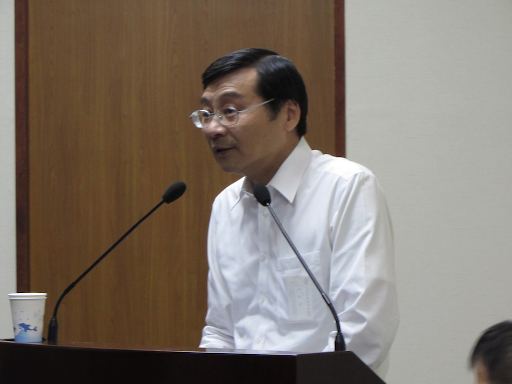 金管會主委曾銘宗22日受邀到國民黨中常會報告金融業亞洲佈局情形。圖：邱珮文/攝