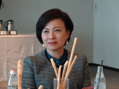 台北101今（30）早召開臨時董事會，所有董監事無異議通過董事長宋文琪(圖)兼任總經理的人事委任案。圖：中央社資料照片